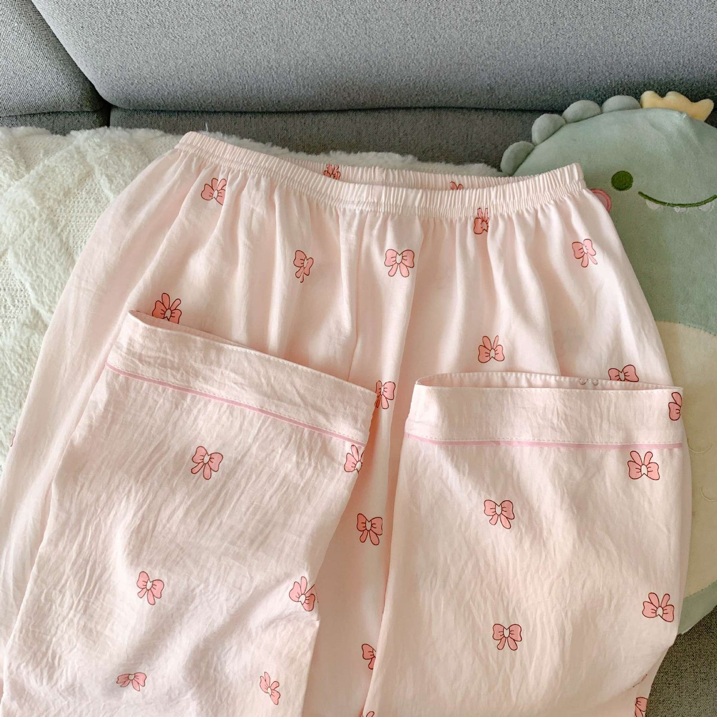 Spring/Autumn New Arrivals: Cloud-Print Cotton Long-Sleeved Pyjama Set for Women Adorable Sweetheart Style Nightwear Homewear Se