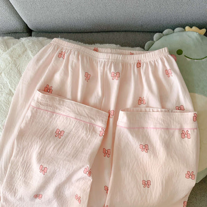 Spring/Autumn New Arrivals: Cloud-Print Cotton Long-Sleeved Pyjama Set for Women Adorable Sweetheart Style Nightwear Homewear Se