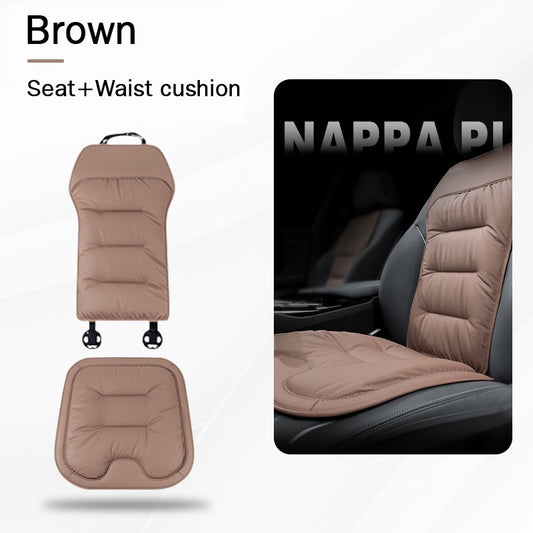 Universal Car Seat Cover Leather Cars Seat Waist Cushion Covers Four Season Auto Interior Seats  Protection Pad Car Accessorie