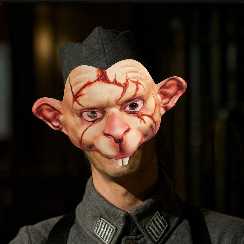 New Creative Halloween Animal Mask Horror Mouse Mask Cosplay Costume Props Holiday Cosplay Party Dance Accessories