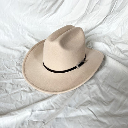 Vintage Western Cowboy Hat For Men's Gentleman Lady Jazz Cowgirl With Leather Wide Brim Cloche Church Sombrero Hombre Caps