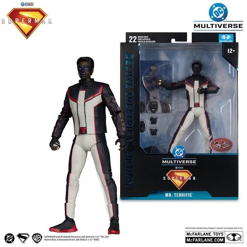 McFarlane Toys 2025 Filme do Superman SUPERMAN ROBO/SR. INCRÍVEL/ LEX LUTHOR COM BEBÊ KAIJU Boneco de Ação 18cm DC Multiverse