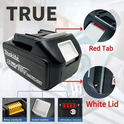 Bateria Makita 18V para ferramentas elétricas Makita 18V A bateria recarregável Makita BL1860B 18V pode substituir a BL1850B LXT400
