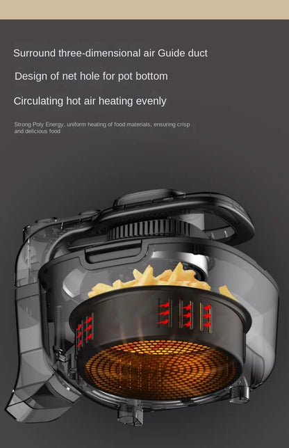 Flip-free air fryer double-layer fryer household large-capacity electric fryer fully automatic French fries machine