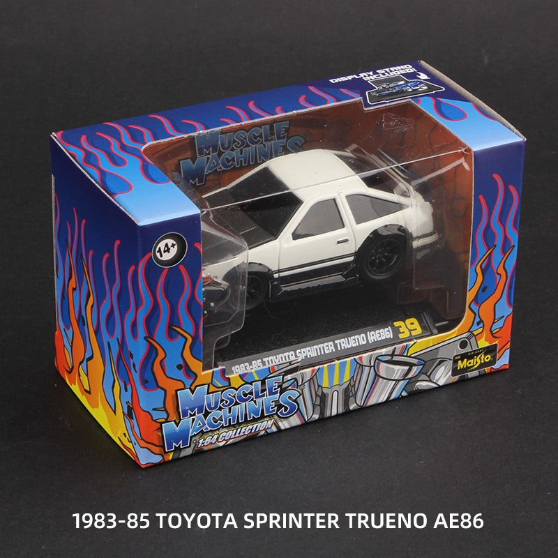 Maisto 1:64 Muscle Machines Carro de Metal Fundido Miniatura Veículos de Brinquedo Chevrolet Camaro Nissan Gtr Toyota Ae86