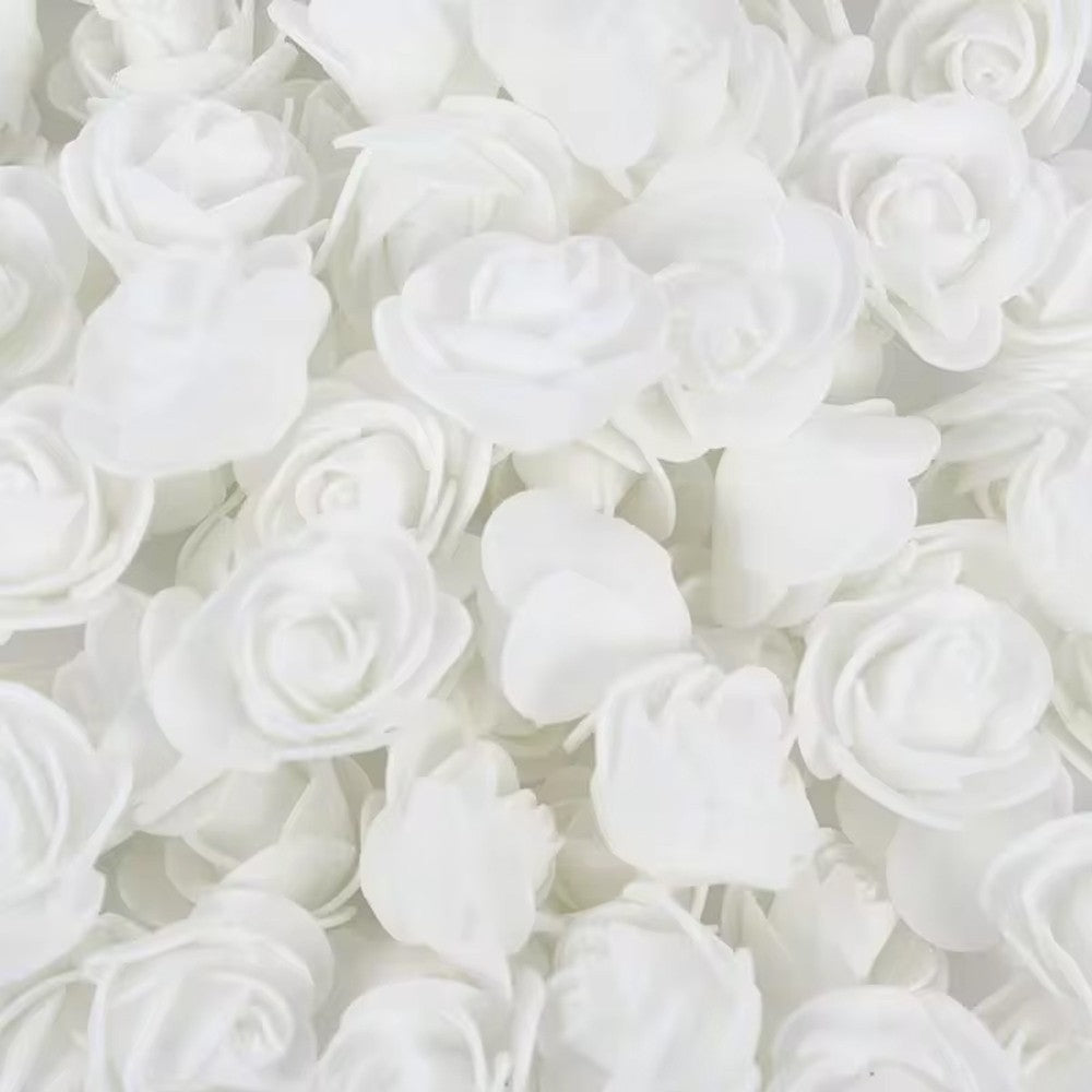 2000/10pcs Mini  Artificial Rose Flowers Head  Rose Heads DIY Valentine's Day Roses Wedding Bouquets Party Gift Candy Box Decor