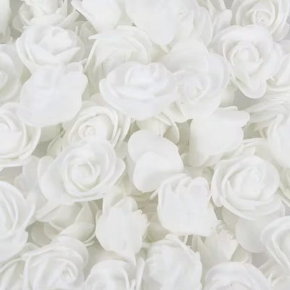 2000/10pcs Mini  Artificial Rose Flowers Head  Rose Heads DIY Valentine's Day Roses Wedding Bouquets Party Gift Candy Box Decor