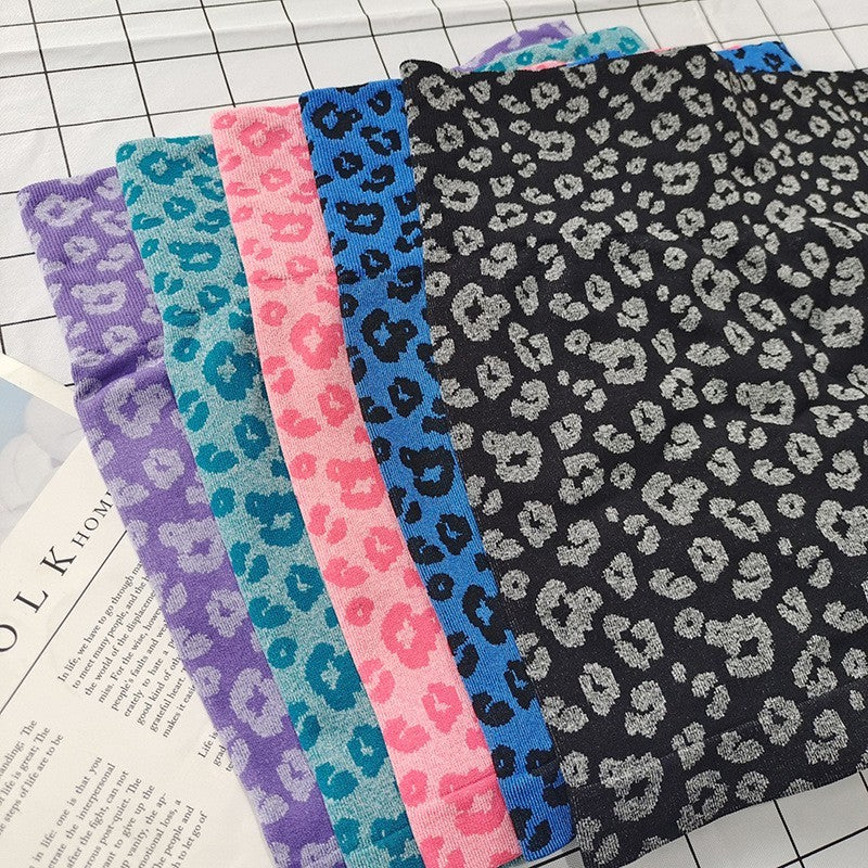 Women's Leopard Print High-Waisted Biker Shorts-Peach Butt-Lifting,Slim-Fit,Quick-Drying,Stretchy for Running,Yoga & Fitness