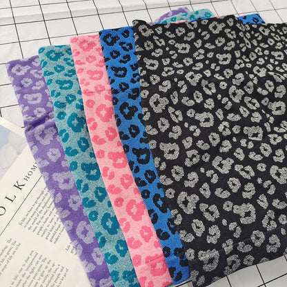 Women's Leopard Print High-Waisted Biker Shorts-Peach Butt-Lifting,Slim-Fit,Quick-Drying,Stretchy for Running,Yoga & Fitness