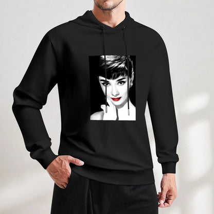 Audrey Hepburn Lips Hoodie autumn clothes for men men's sweat-shirt male clothes graphic hoodies