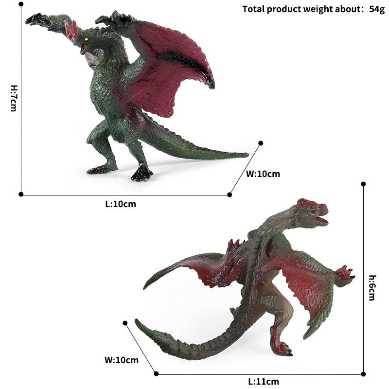 Oenux Simulação Dinossauro Dragão Tartarugas Touro de Fogo Orangotango Golem de Magma Modelo Animal Figuras de Ação Coleção de PVC Brinquedo Infantil Presente