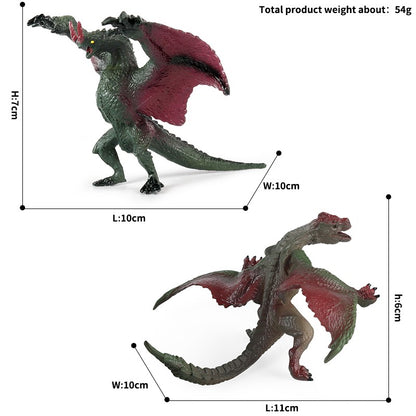 Oenux Simulação Dinossauro Dragão Tartarugas Touro de Fogo Orangotango Golem de Magma Modelo Animal Figuras de Ação Coleção de PVC Brinquedo Infantil Presente
