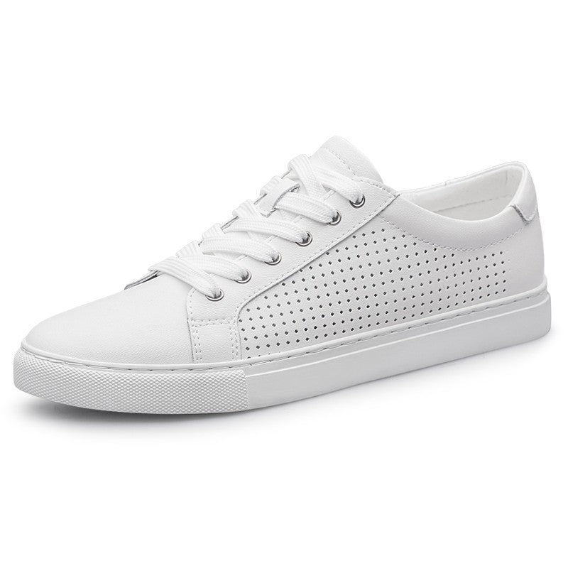 New Sneakers Men Shoes Genuine Leather Mens Casual Shoes Flat Male Footwear Fashion Black White Shoes Tenis Masculino Skateboard