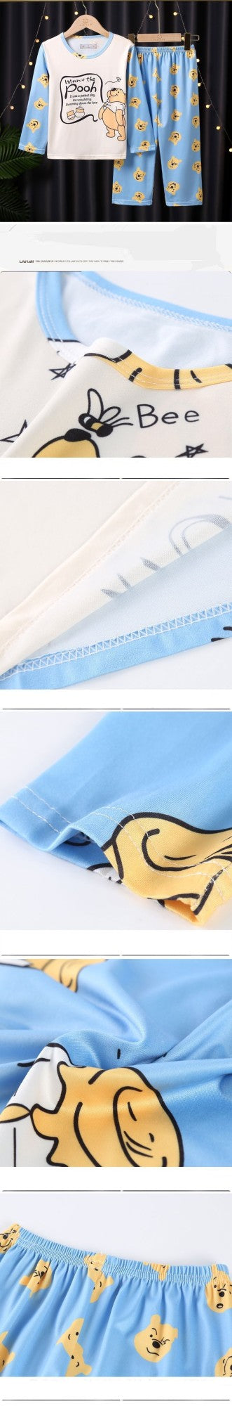 Girls Pajamas Anna Elsa Clothing Sets Kids Long Sleeve +Pant 2Piece  Children Home Clothing Girl Nightgown