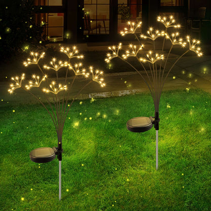 New Outdoor Solar Firework Lights | IP65 Waterproof-2 Modes Switching | Suitable for Patio, Yard, Path, Garden, Christmas Decor