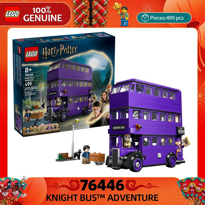 LEGO Blocos de Montar Harry Potter Série 76446 A Aventura do Nôitibus Brinquedo Infantil Montado de Presente