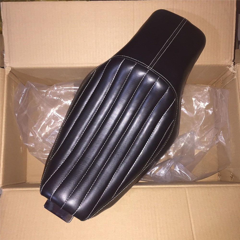 Assento de Couro Sintético (PU) de Motocicleta para Piloto e Garupa Dianteiro Traseiro para Harley Sportster XL Iron 883 1200 48 Forty-Eight 2004-2015 16