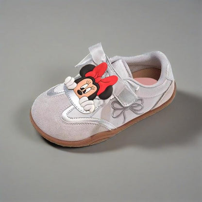 New Style Girls Casual Shoes Cute Minnie Anti-slip Kids Breathable Sport Footwear Children's Sneakers Soft Bottom Toddler Shoes