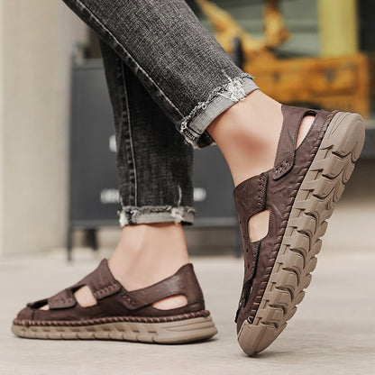 New Summer Outdoor Sandals for Men Luxury Brand Beach Shoes Anti-Slip Man Hiking Sandals Hollow Out Shoes Quick Dry Mens Sandaly