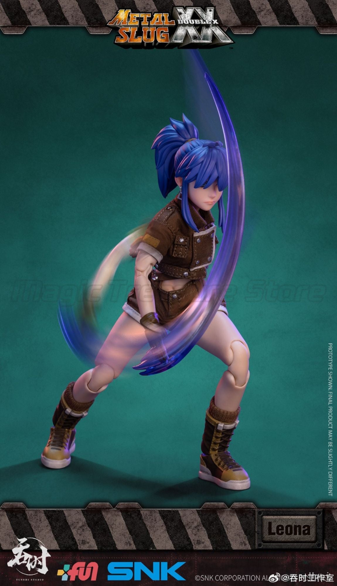 ?MT?Original TUN SHI Metal Slug XX Leona Heidern 1/12 Action Figure Colecionável