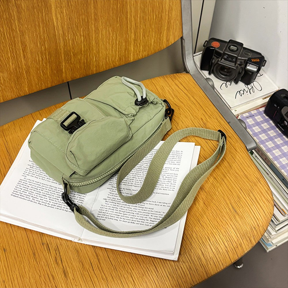 Sports Crossbody Bag, Workwear Style Design, Single Shoulder Bag, Multifunctional Lightweight Chest Bag, Mobile Phone Bag