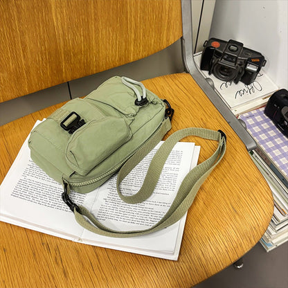 Sports Crossbody Bag, Workwear Style Design, Single Shoulder Bag, Multifunctional Lightweight Chest Bag, Mobile Phone Bag