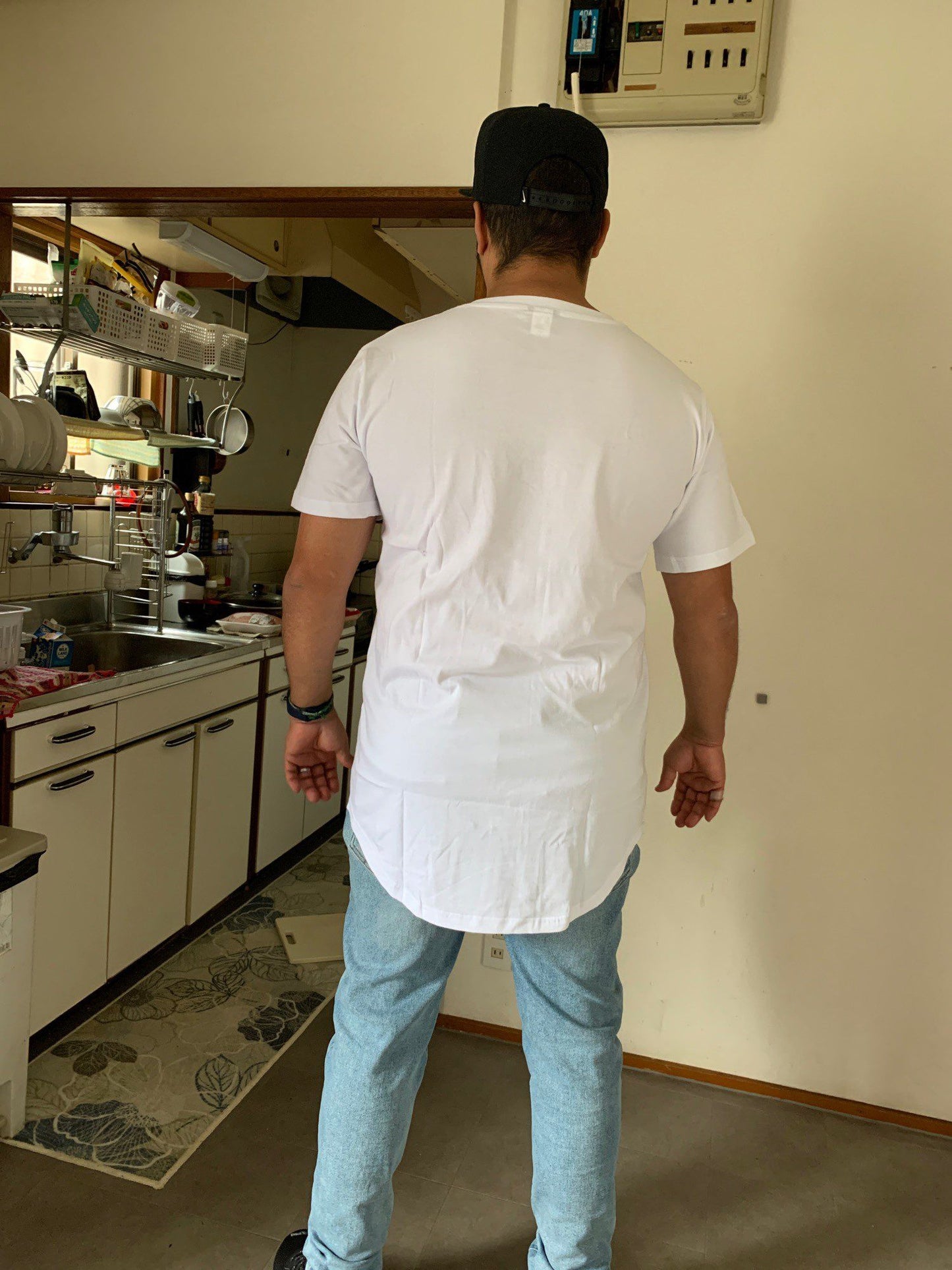 2025 MRMT High Street Arc Hem Mens T Shirt High Quality Cotton Men T-Shirt Lengthened Over Size Man Tops Tees For Male Tshirt