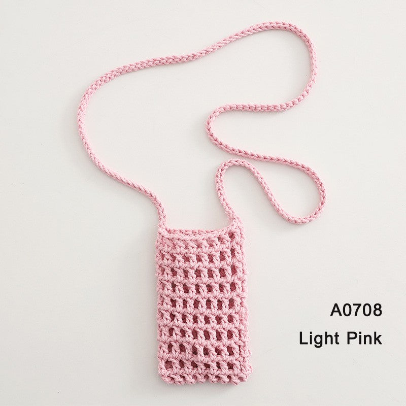 Handmade Crossbody Phone Purse - Openwork Shell Design Tote, Handmade Crossbody Phone Purse,Crochet Beach Bag