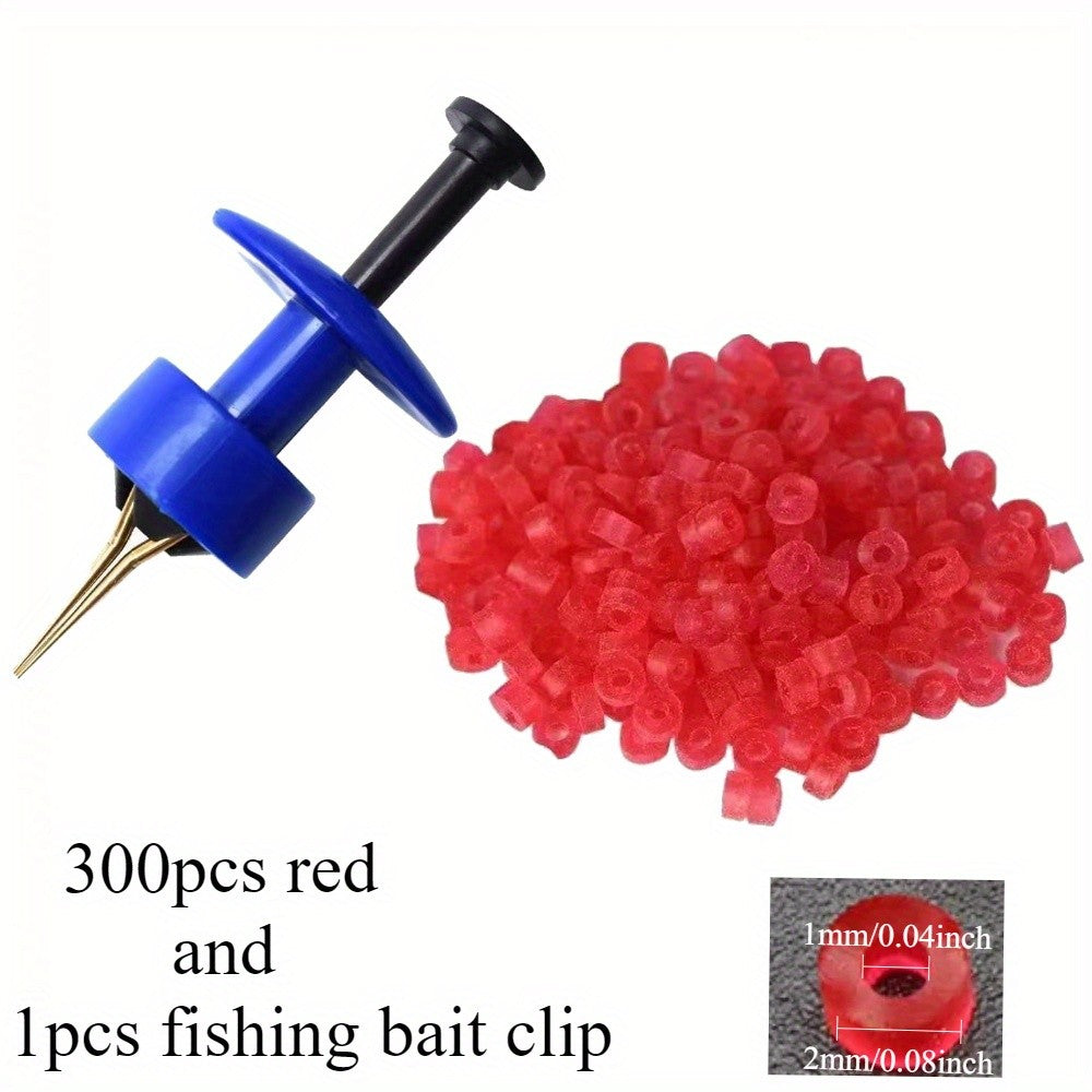 300/ 700/ 1000 unidades de Iscas Anéis Elásticos de Borracha Clipes para Iscas de Minhoca Anzol Atado à Mão com Elásticos Granulados Bandagem de Isca em Pellets