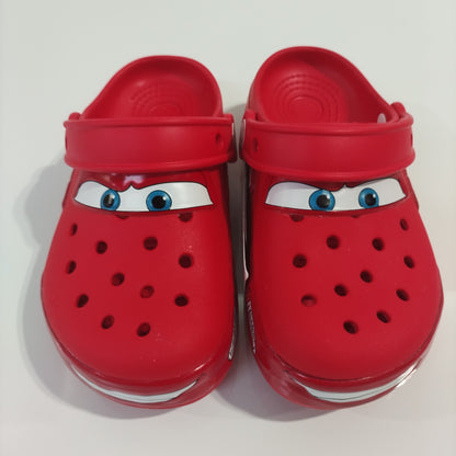 Disney Mcqueens Pixar Desenho Animado Chinelos Impermeáveis Sólidos Sandálias de Buraco Sandálias de Praia ao Ar Livre Sandálias Casuais Respiráveis Sapatos de EVA Adulto Presente