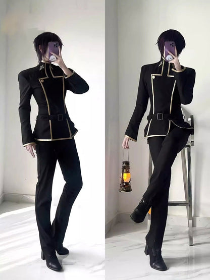 Lelouch Lamperouge Cosplay Costume CODE GEASS Lelouch of The Rebellion Suit Handsome Uniform Halloween Carnival Fancy Outfits
