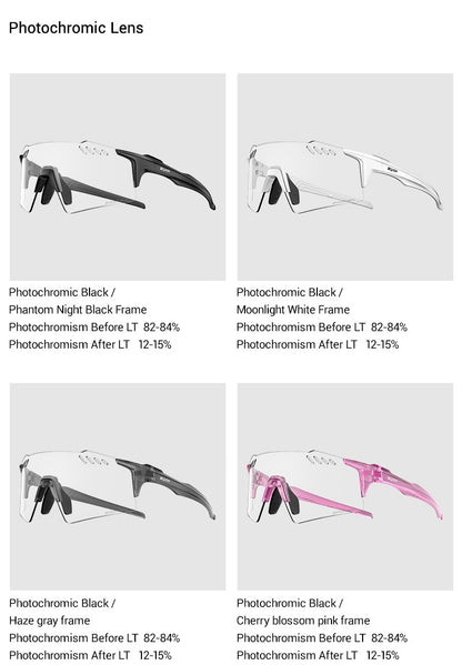 SCVCN Outdoor Photochromic Sunglasses Sports Bike Cycling Glasses Man MTB Climbing Glasses Eyewear Women Driving Bicycle Goggles