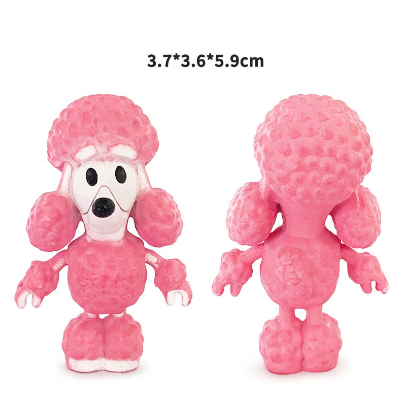 Bluey e Bingo Série Família Anime Modelo de Bonecos de Ação Desenhos Animados Mini Bonecos de PVC Enfeites Presente de Brinquedos de Decoração de Aniversário Infantil