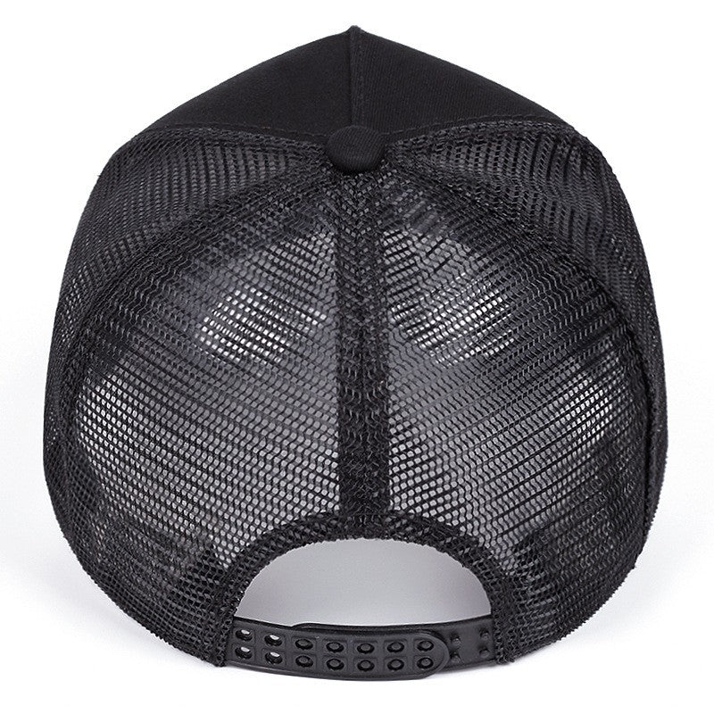 Unisex Baseball Cap Classic STATION Letter Pattern Mesh Cap Men And Women Breathable Streetwear Summer Trucker Hat