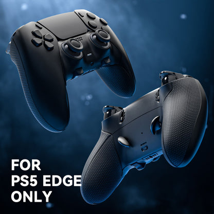 eXtremeRate Beyond-ARC Full Set Shell & Buttons for ps5 Edge Controller, Rubberized Grip Back Plate, Faceplate, Clip Shell