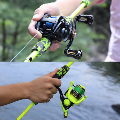 Sougayilang 5 Section Spinning Casting Rods 1.7m Ultralight Weight Carbon Fiber Fishing Rod for Travel Freshwater Fishing Pesca