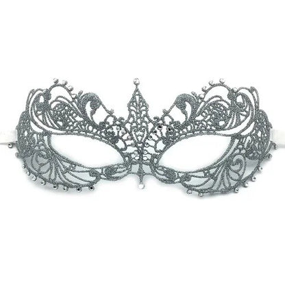 Gold and Silver Lace and Diamond Mask Eye Mask Masquerade Adult Male and Female Party Mask Sensual Women's Half Face