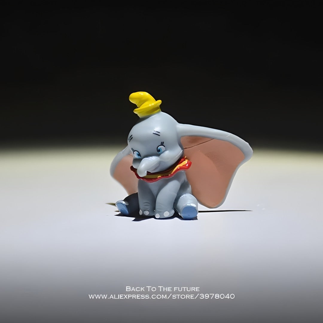 Disney Dumbo 2,5cm Elefante Mini Boneca Action Figure Anime Decoração Coleção Brinquedo Modelo Para Presente Infantil