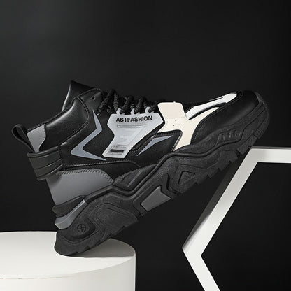 Fashion Thick Soled Men's Sneakers Height Increasing Shoes Casual Sports Shoes Versatile Men's Shoes Platform Skateboard Shoes