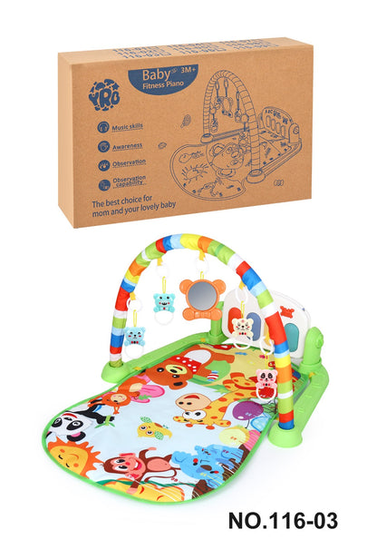 Tapete de Atividades para Bebê Multifuncional, Ginásio de Fitness, Brinquedo Musical, Educacional, para Engatinhar, Presente para Crianças