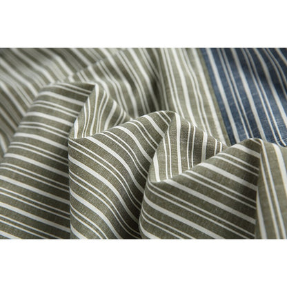 Stripe Splice Shirt Men Japnese Streetwear Fashion Loose Casual Long Sleeve Shirts Cityboy Oversize Cargo Shirts Blouses