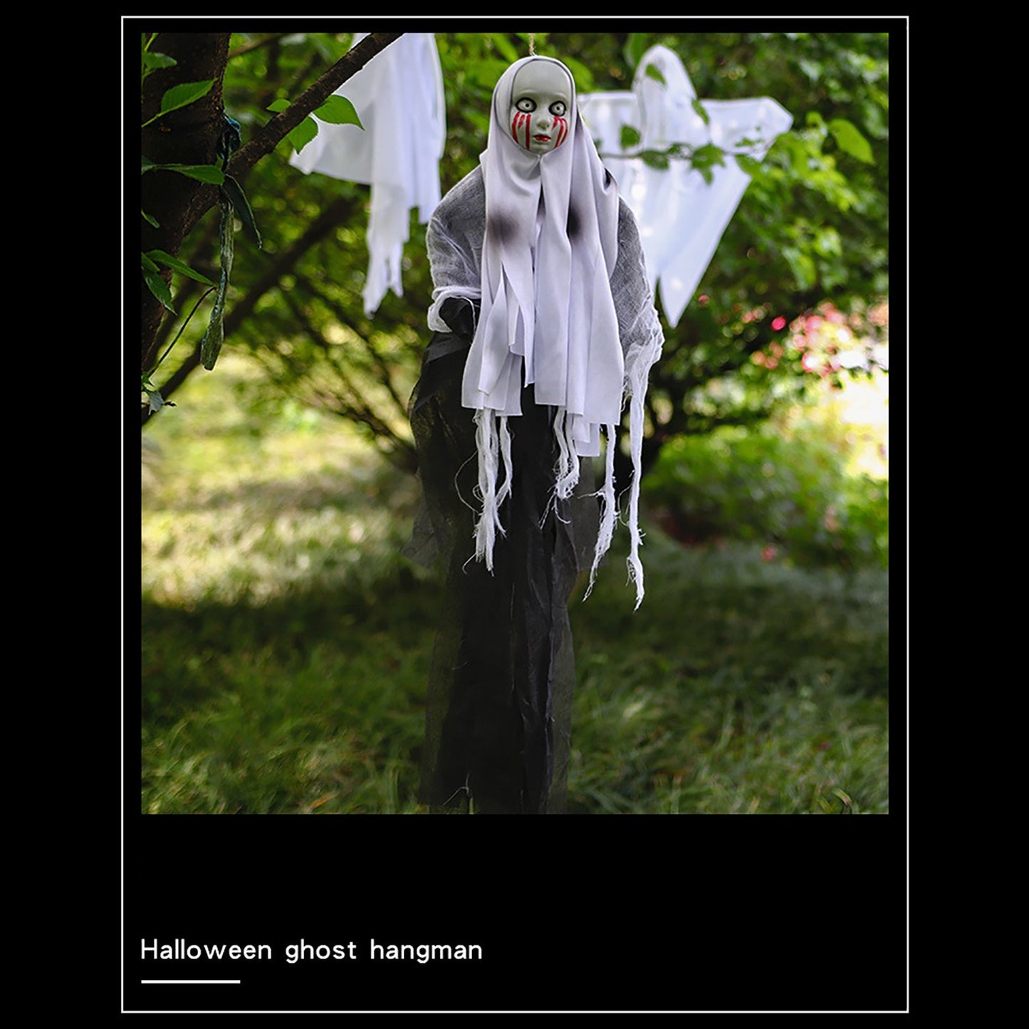 Esqueleto Feminino com Capuz de Halloween Casa Assombrada Pingente Decoração Cenário de Halloween Suprimentos Decorativos para Festivais