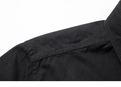 Men Outdoor Multi Pockets Long Sleeved Cargo Shirts High Quality Man Cotton Loose Shirts New Spring  Male Casual Shirts Size 5XL