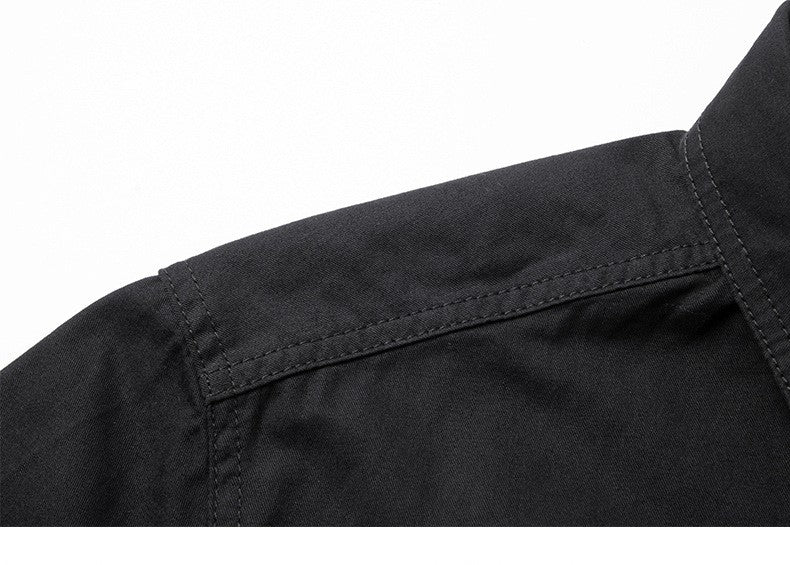 Men Outdoor Multi Pockets Long Sleeved Cargo Shirts High Quality Man Cotton Loose Shirts New Spring  Male Casual Shirts Size 5XL