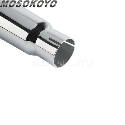 Motorcycle Tappered Slip-On Exhaust Pipe For Harley Touring Street Road Electra Glide Road King FLHR FLHX FLTRX FLHTK 2017-2023