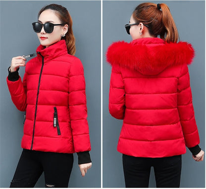 Women's Winter Parka Coat 2025 Korean Version Loose Lady Cotton Padded Outerwear Temperament Casual Ladies Down Cotton Jacket