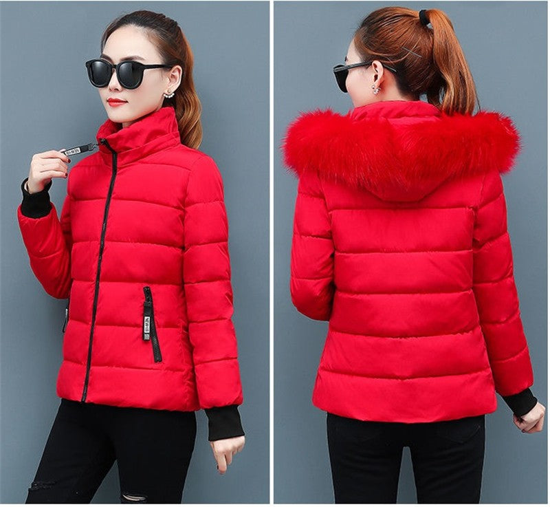 Women's Winter Parka Coat 2025 Korean Version Loose Lady Cotton Padded Outerwear Temperament Casual Ladies Down Cotton Jacket