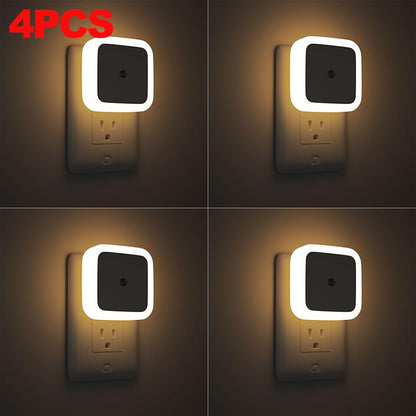 1-8pcs Night Light,Night Lights Plug into Wall,Nightlight Night Light for Adults,Plug in Night Lights,Bathroom Bedroom Soft Whit