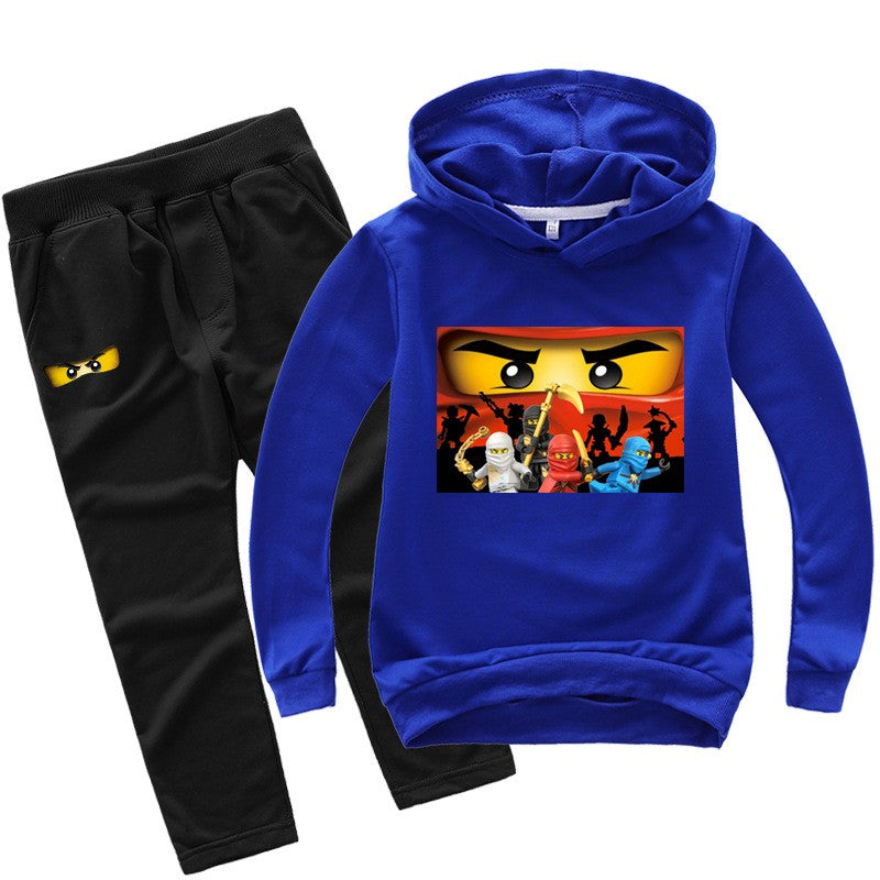 2-13 years Spring Autumn Children Clothing Sets  Kids Clothes Baby Boys Hoodies Pants 2 Pcs Set Tracksuit Anime Outwear Coat