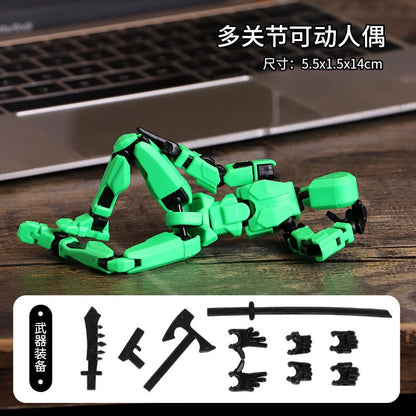 Titan Action Figure Robô Multifuncional Articulado com Múltiplas Juntas que se Transforma, Boneco Manequim Impresso em 3D, Brinquedo Ornamento para Crianças e Adultos, Presentes